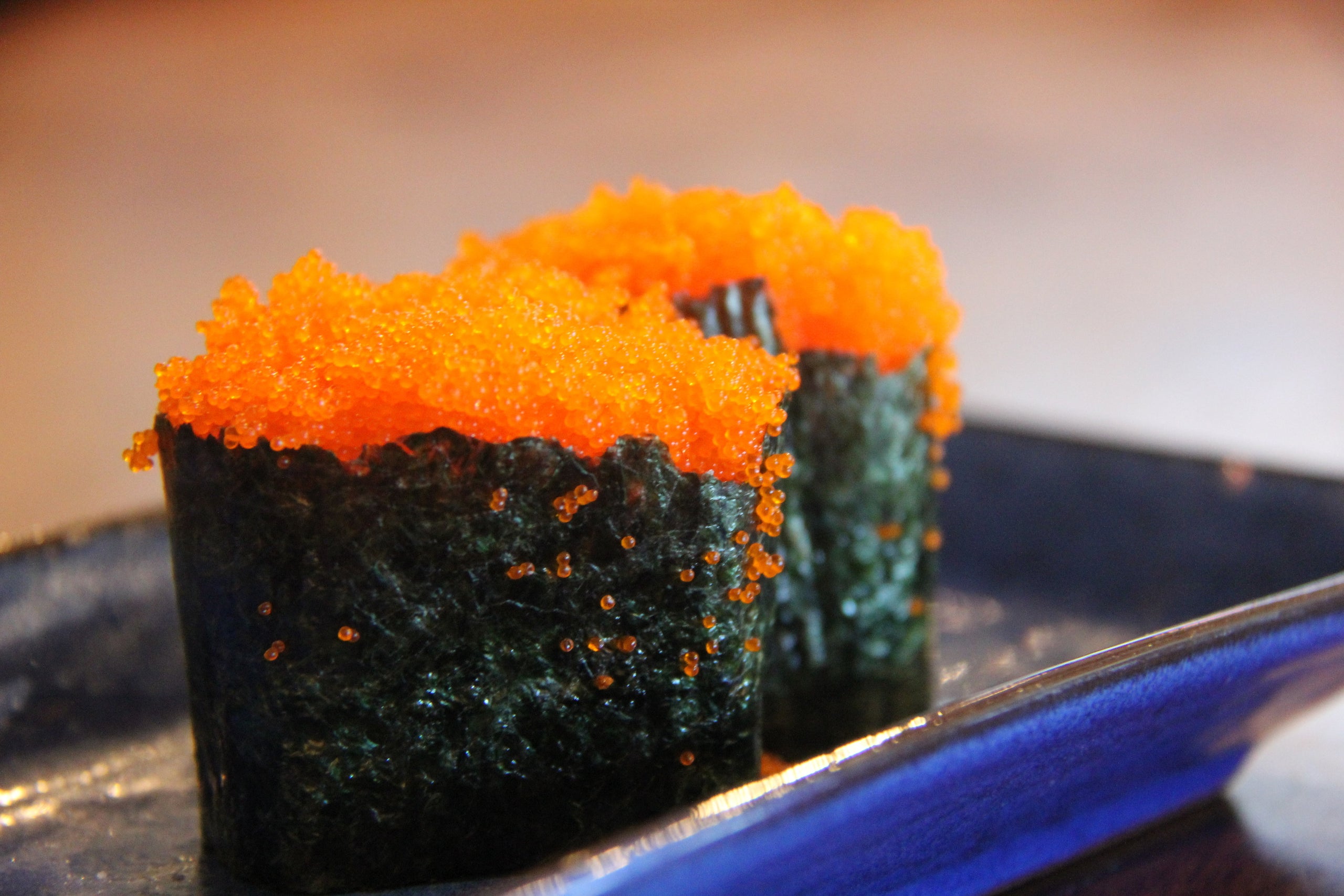 Smelt Eggs (Masago) Gunkan | Sushi Me