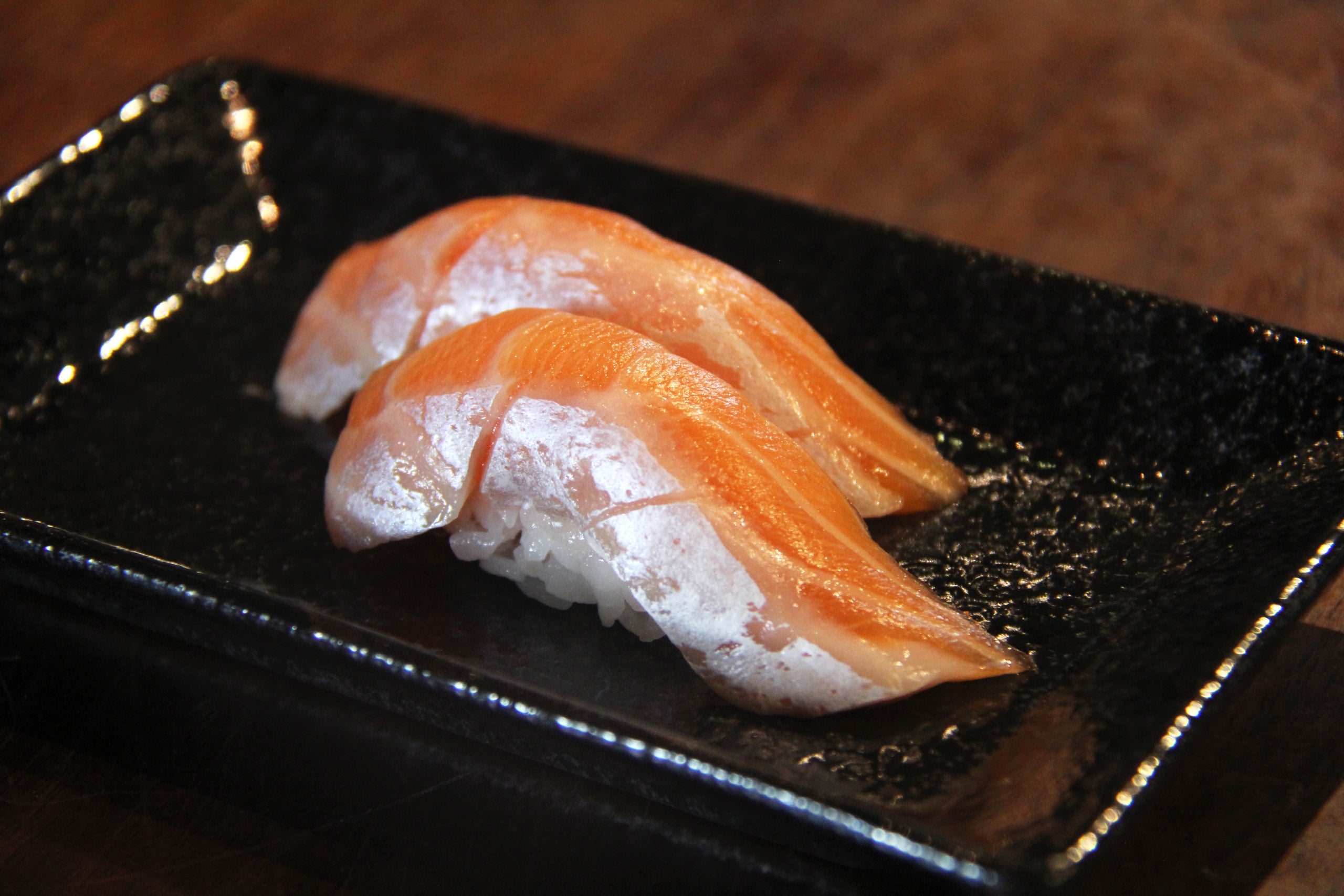 Salmon Belly (Sake Toro) Nigiri | Sushi Me